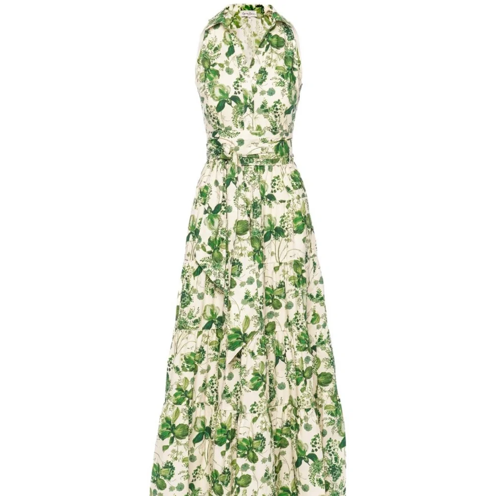 Cara Cara Adriana Maxi Dress - Olive Hanging Orchids - Picture 11 of 11